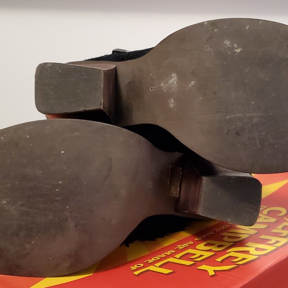 RARE JEFFREY CAMPBELL BLACK LEATHER BOOTS - Picture 4 of 4